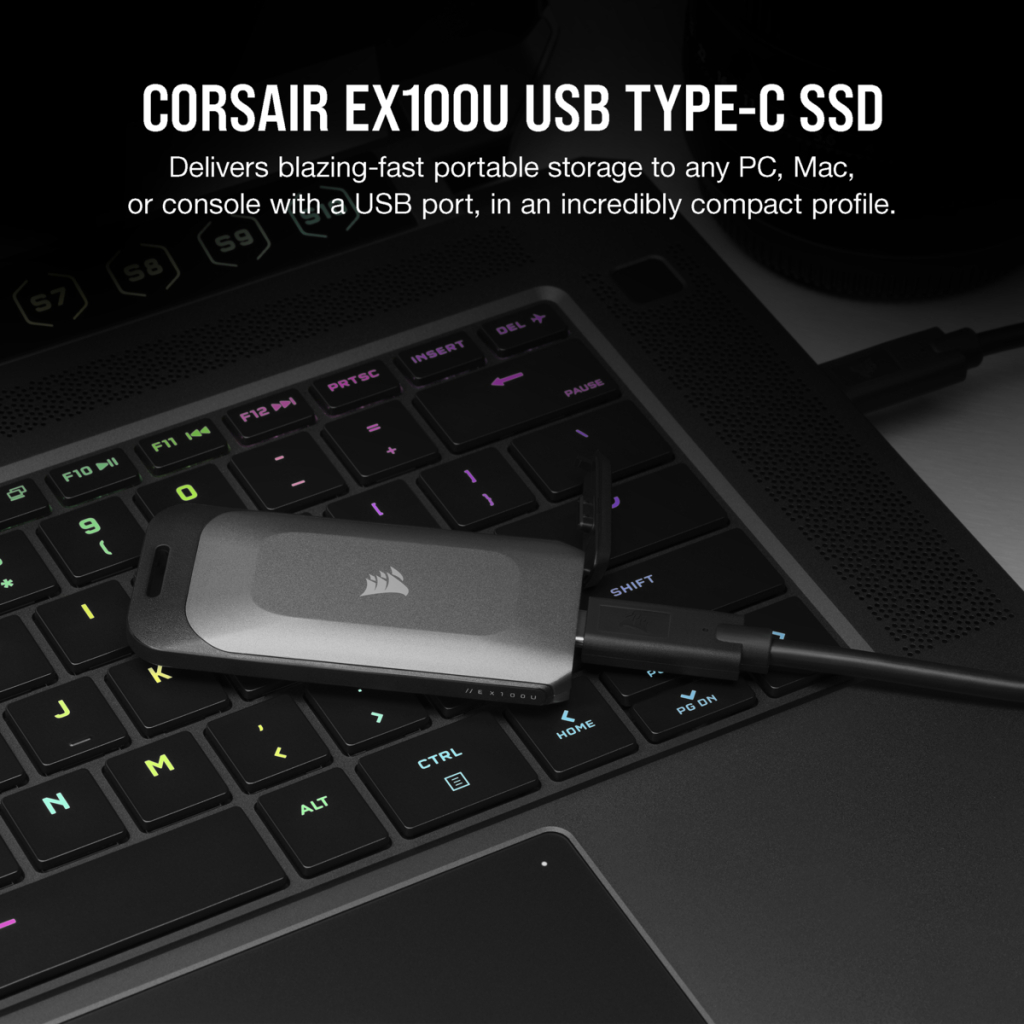 Накопичувач SSD USB 3.2 2TB Corsair (CSSD-EX100U2TB) - изображение 3