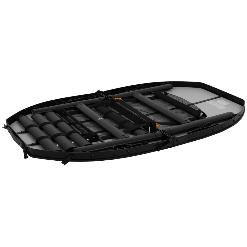 Туристичний стіл Bo-Camp Woodbine Oval 100x70 cm Black/Wood look (1404185) - зображення 6