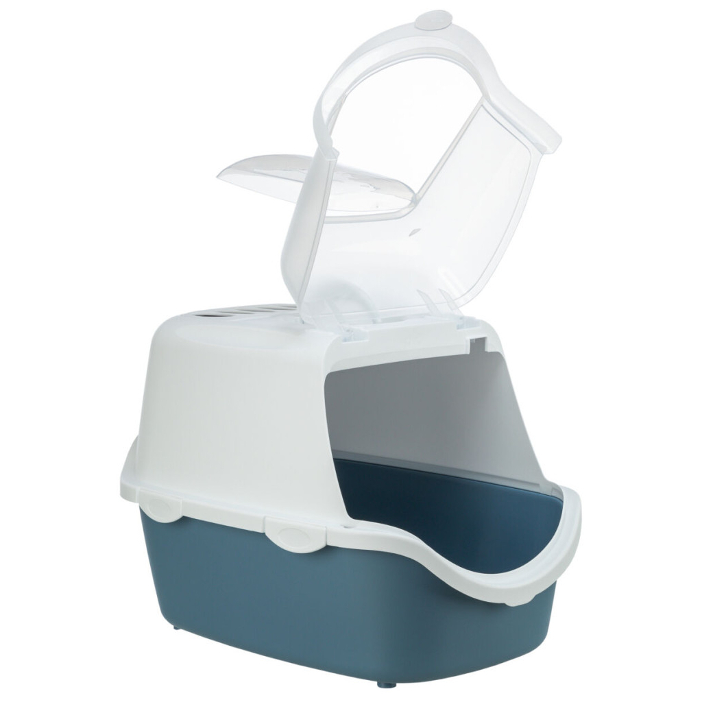 Туалет для котів Trixie Vico з напівпрозорим верхом 40х40х56 см блакитно-білий (4011905403410) - изображение 2