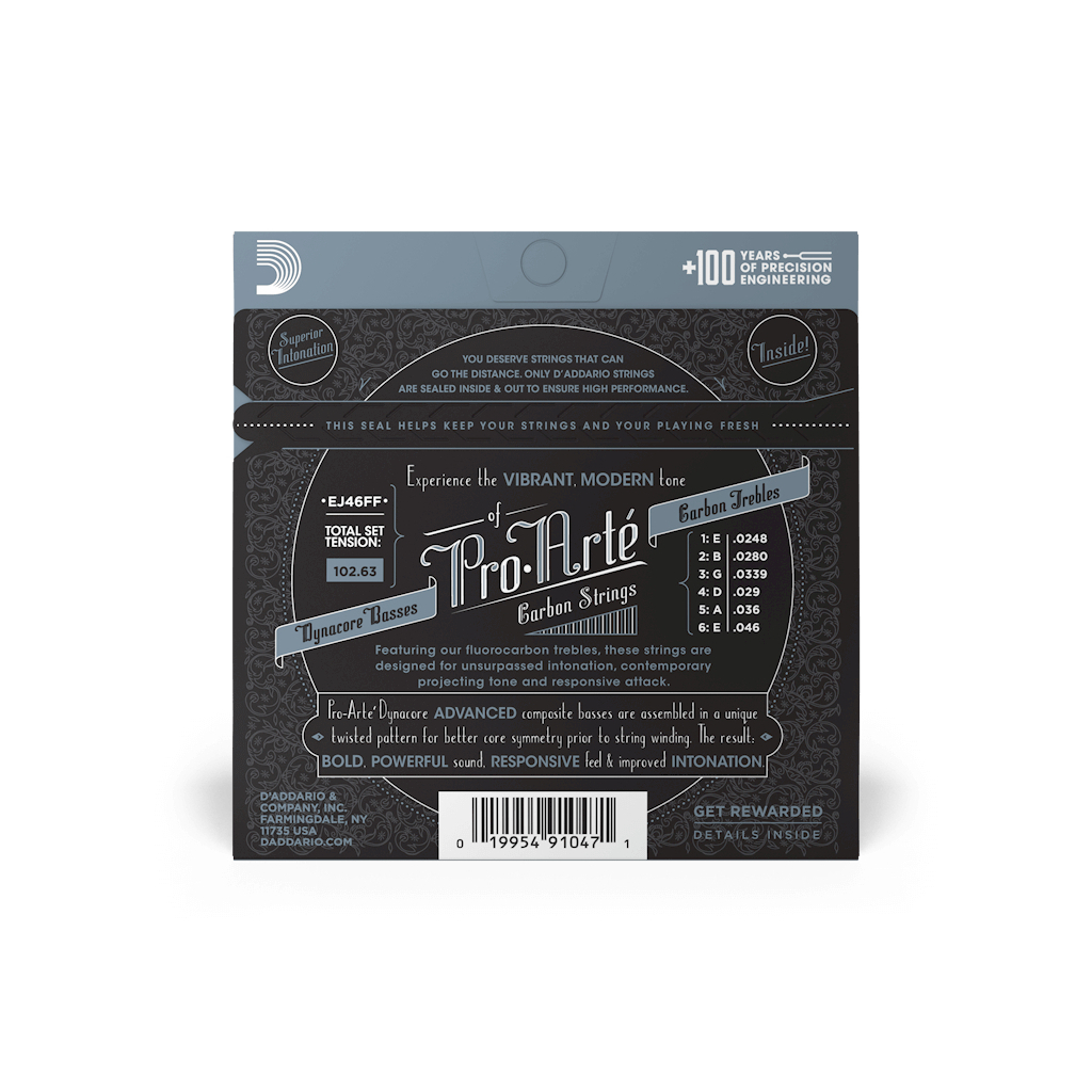 Струни для гітари D'Addario Pro-Arte Carbon Hard Tension (EJ46FF) - зображення 3