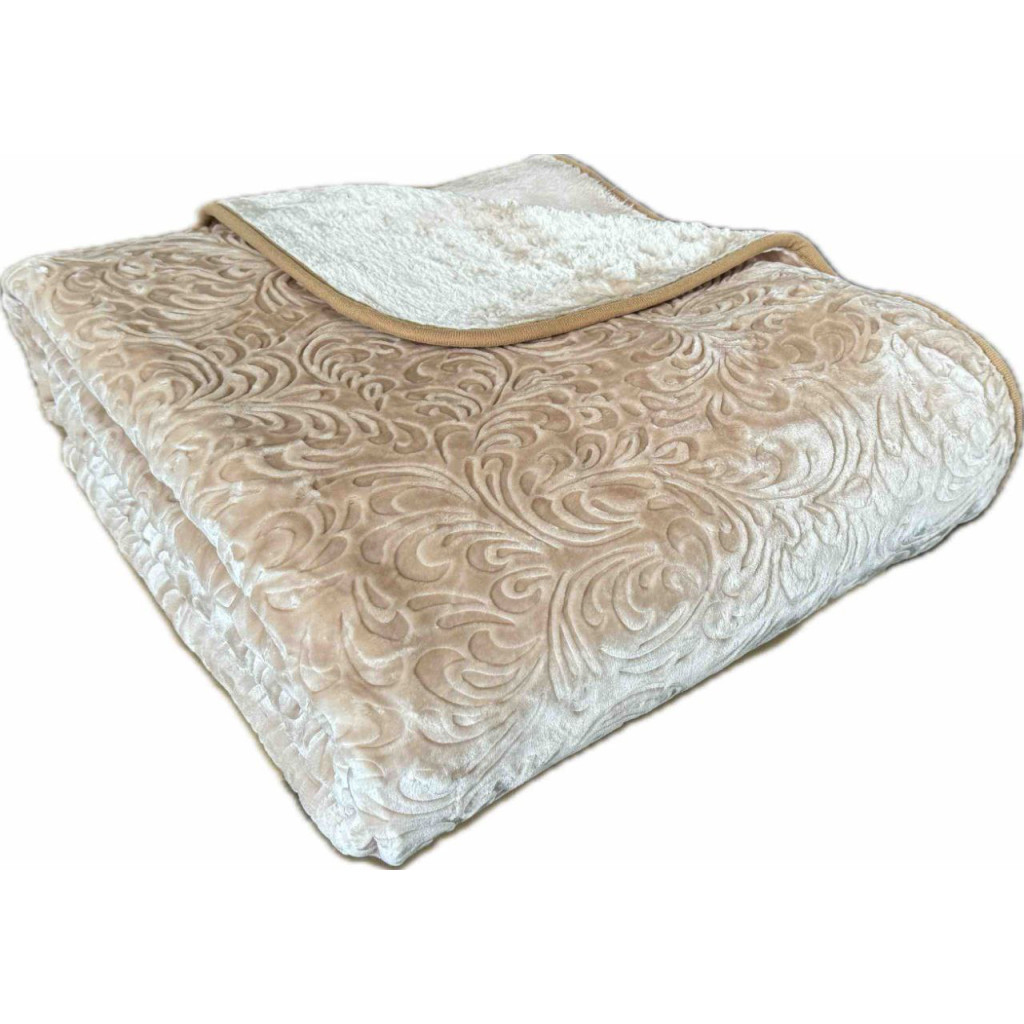 Плед Casablanket видавка Акриловий Коричневий євро 200х240 (П-Видавка_коричневий) - изображение 1