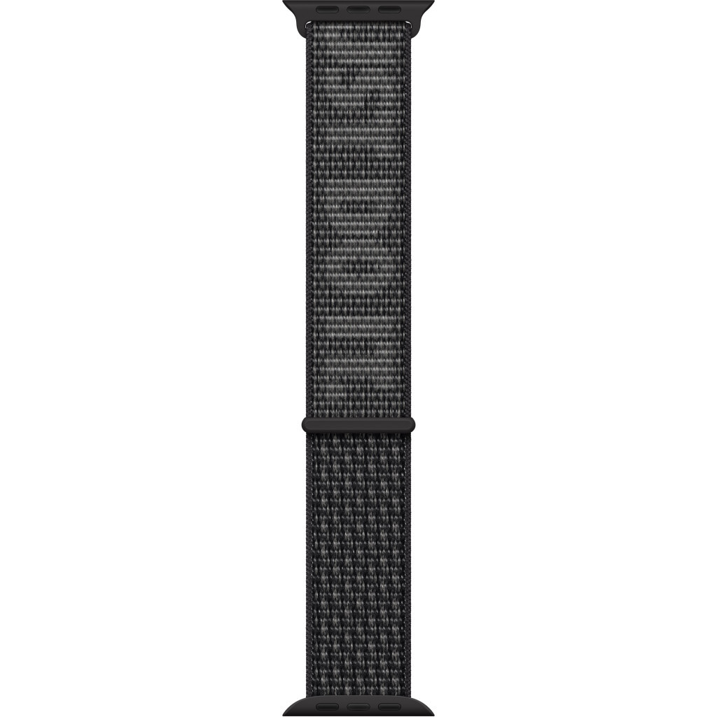 Ремінець до смарт-годинника Apple 45mm Nike Sport Loop Black/Summit White (MPJ13ZM/A) - зображення 2