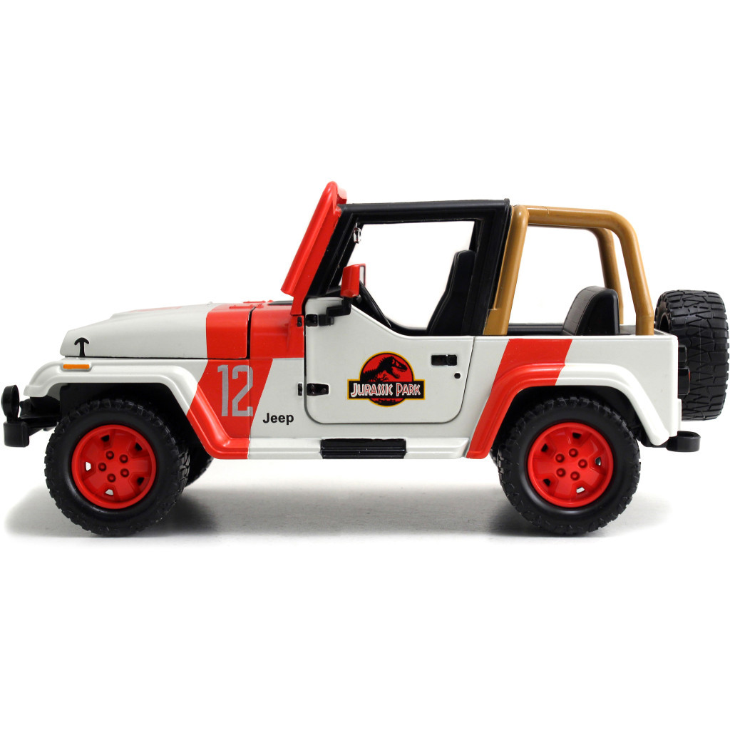 Машина Jada металева Парк Юрського періоду Джип Вранглер 1992 1:24 (253253005) - зображення 8