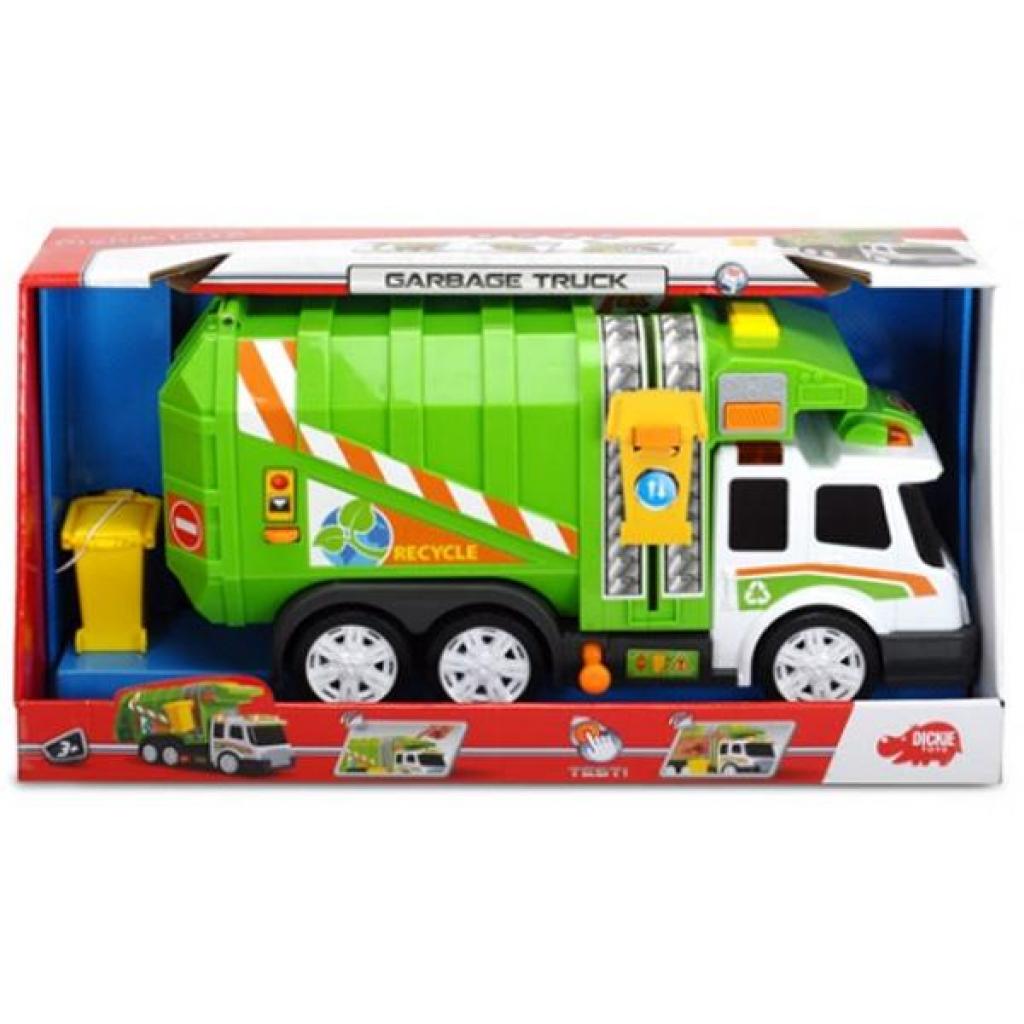 Спецтехніка Dickie Toys Сміттєвоз з баком зі св. та зв.ефектами (3308357) - зображення 6