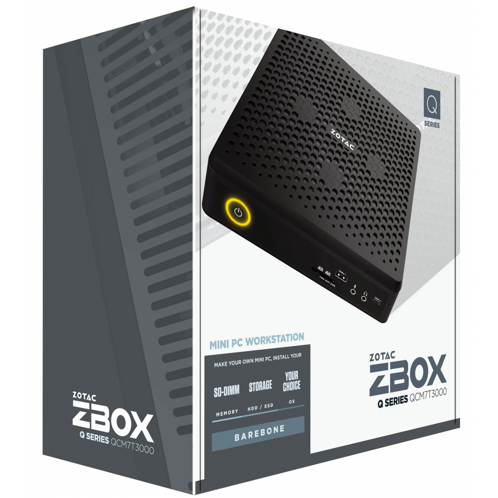 Комп'ютер Zotac ZBOX QCM7T3000 (Barebone) / i7-10750H / RTX 3000 (ZBOX-QCM7T3000-BE) - зображення 8