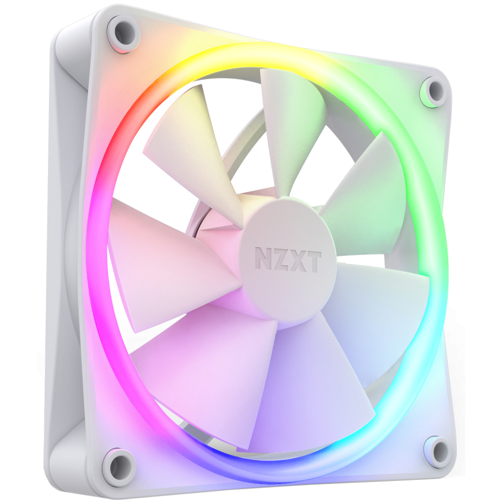 Кулер до корпусу NZXT F120RGB Single (White) (RF-R12SF-W1) - зображення 2