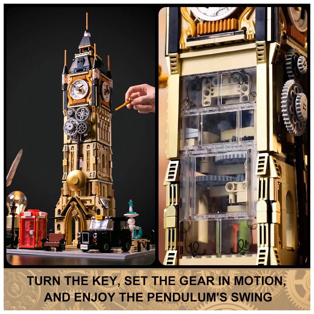 Конструктор Pantasy Original - Steampunk Парк Годинникова вежа в стилі стімпанк (85008) - зображення 3