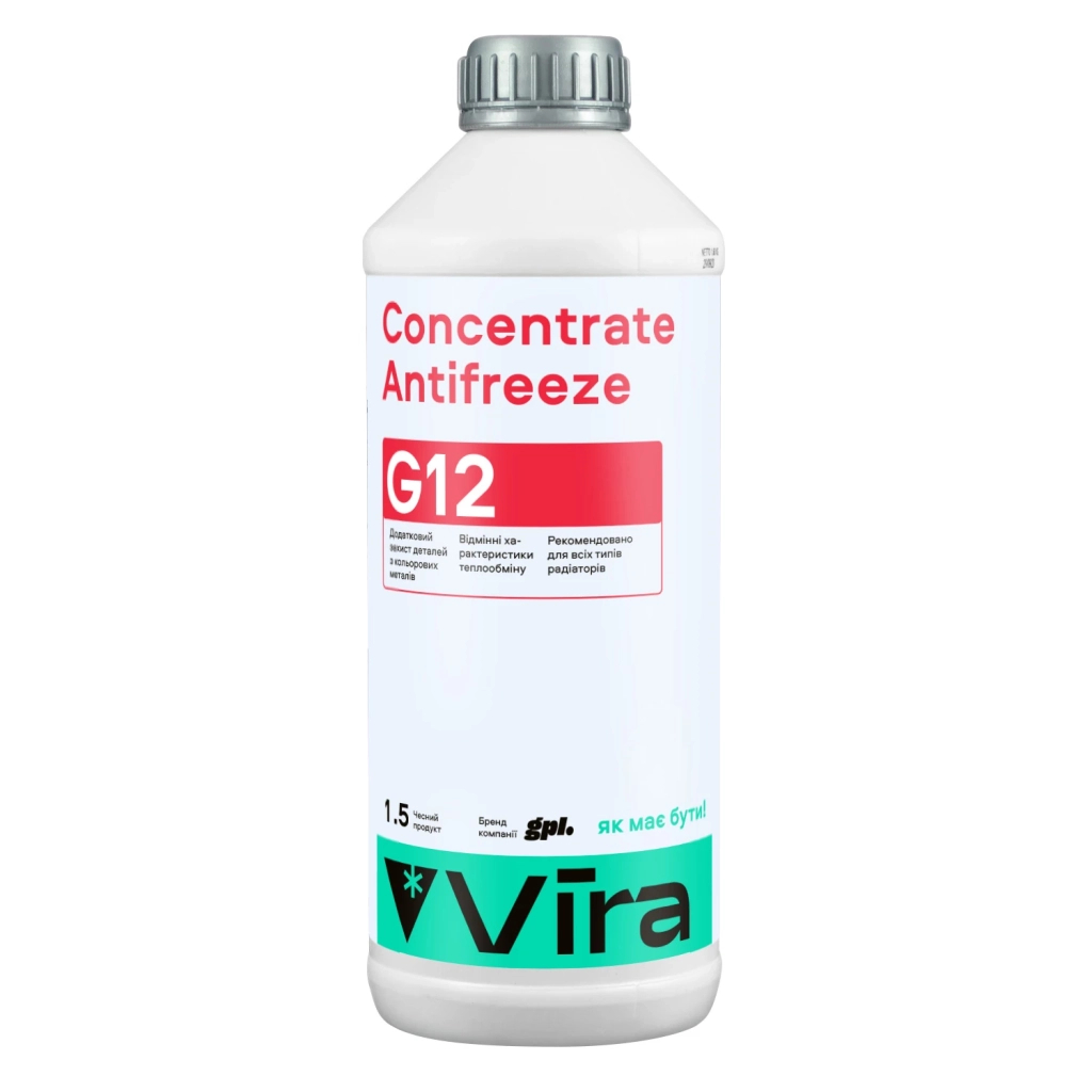 Антифриз VIRA Concentrate G12 червона 1,5л (VI2001) - зображення 1