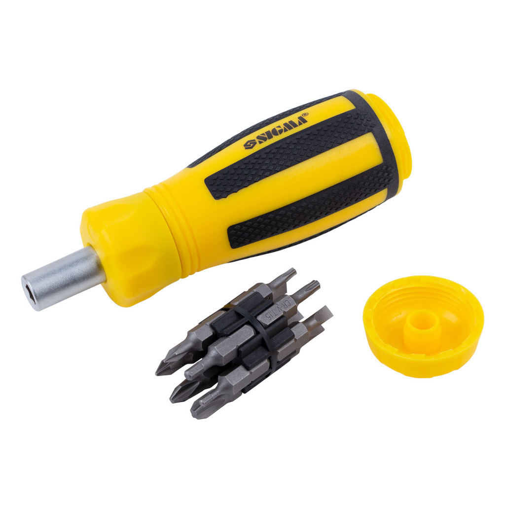 Набір викруток Sigma з реверсом c бітами 12шт CrV (4001831) - изображение 4