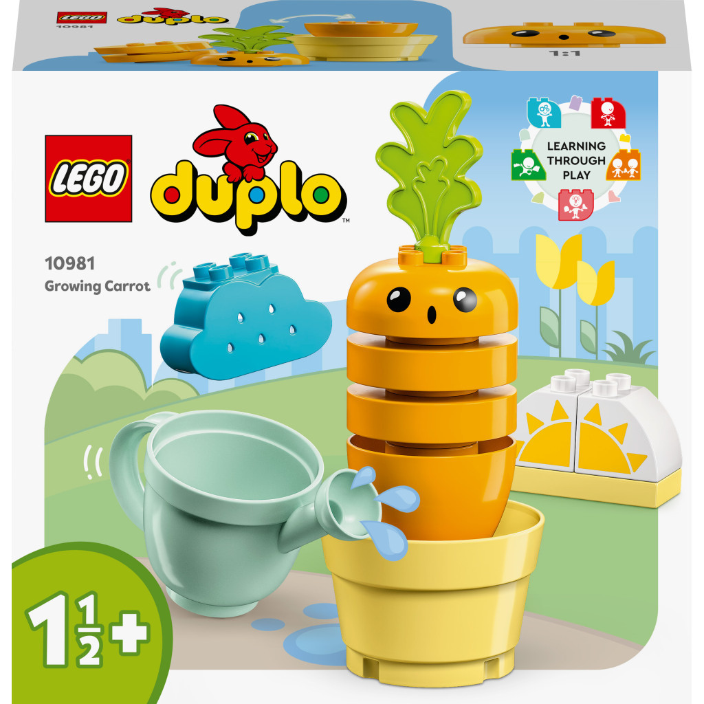Конструктор LEGO DUPLO My First Морква на грядці 11 деталей (10981) - зображення 1