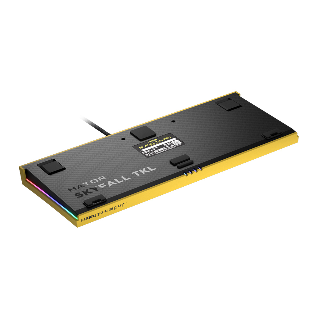 Клавіатура Hator Skyfall TKL PRO USB Yellow (HTK-657) - зображення 5