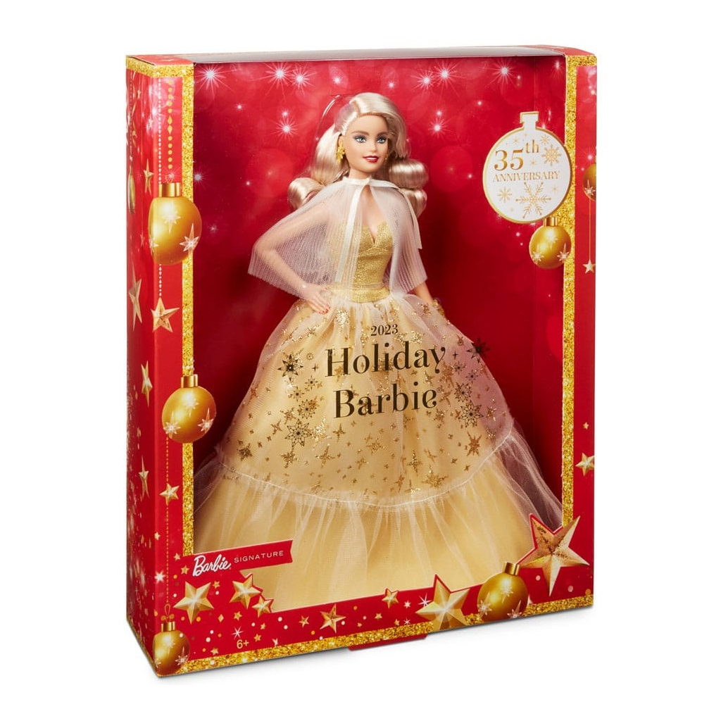 Лялька Barbie колекційна Святкова в розкішній золотистій сукні (HJX04) - зображення 5