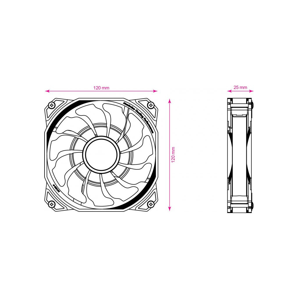 Кулер до корпусу 2E GAMING AIR COOL (ACF120PA-ARGB) (2E-ACF120PA-ARGB) - зображення 11
