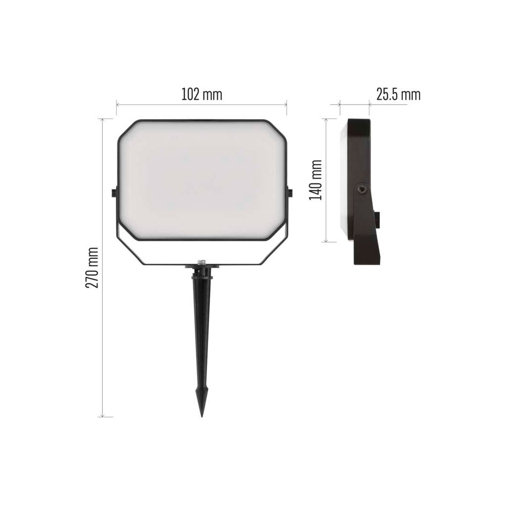 Прожектор EMOS ZIW181R 4 Вт RGBIC WIFI (ZIW181R) - зображення 9