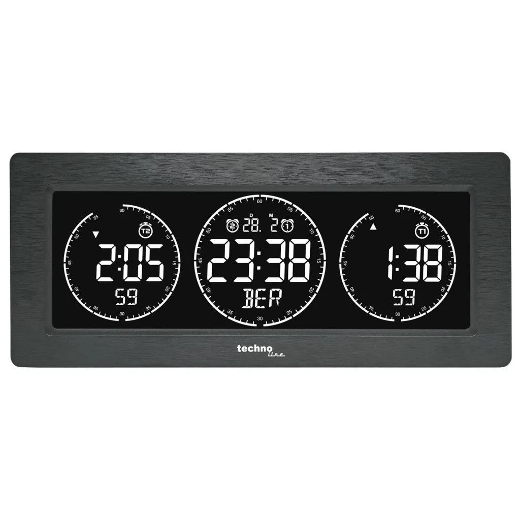 Настільний годинник Technoline WT458 Black (DAS302480) - зображення 6