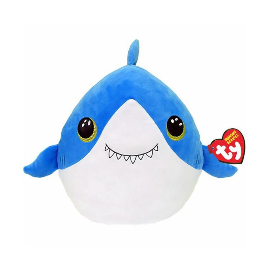 М'яка іграшка Ty Подушка Squish-a-boos Акула Finsley 40 см (39366) - зображення 1
