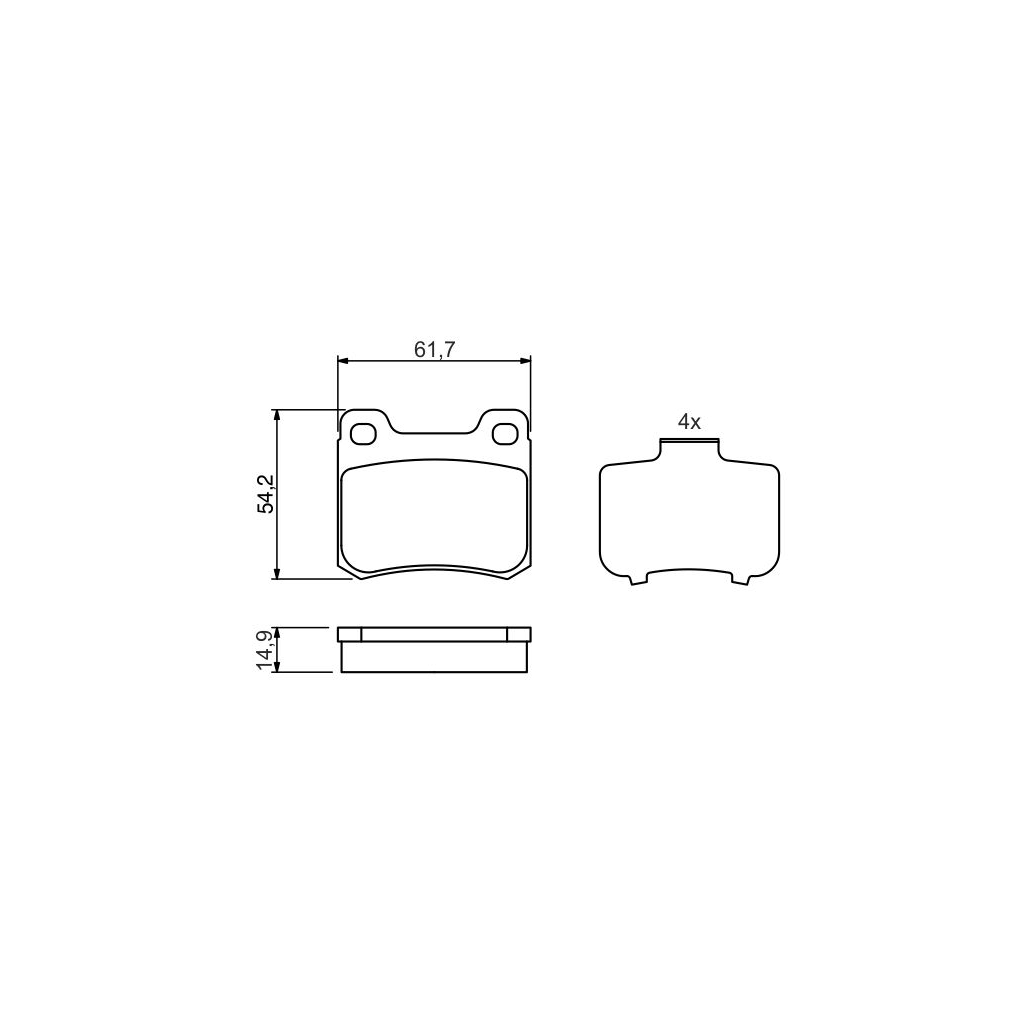 Гальмівні колодки Bosch 0 986 466 871 - зображення 5