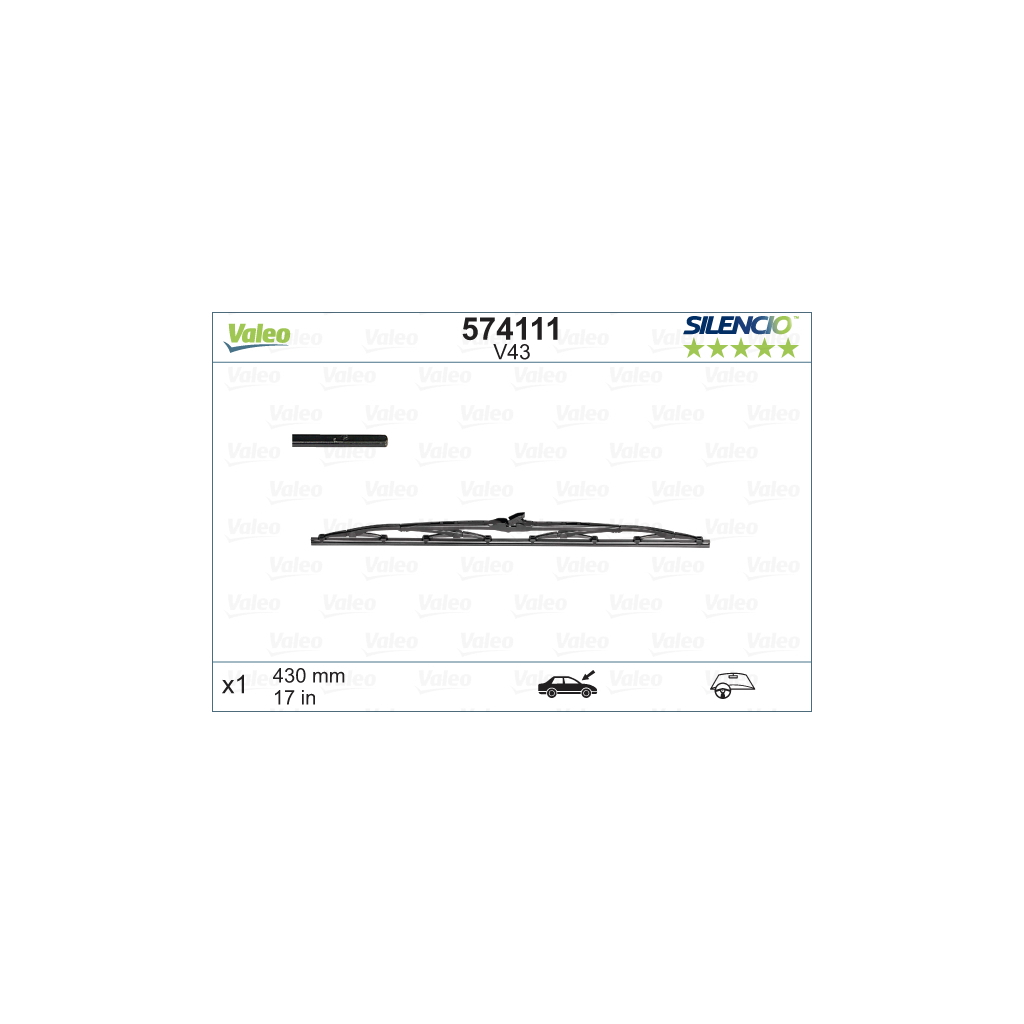 Щітка склоочисника Valeo 574111 - зображення 1