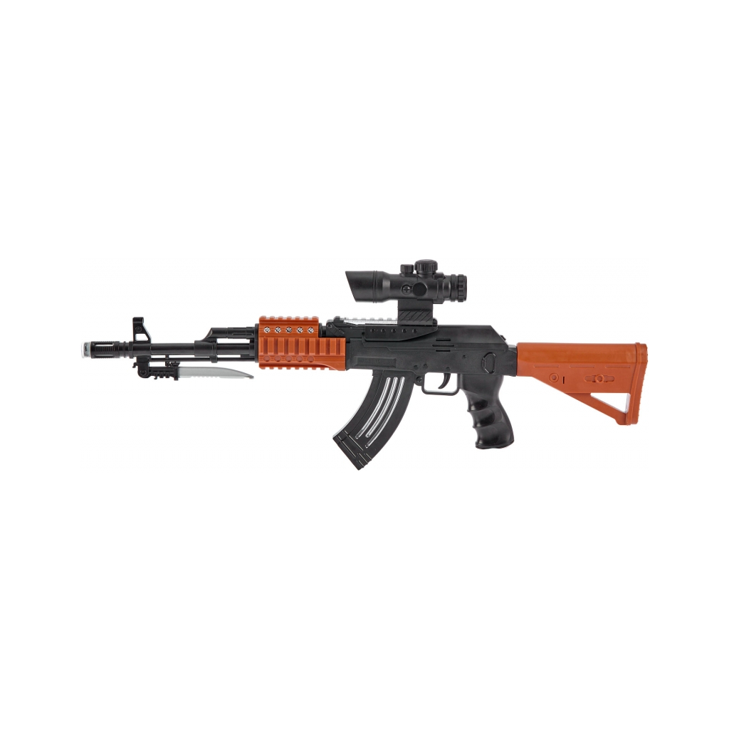 Іграшкова зброя ZIPP Toys Автомат світлозвуковою AK47, чорний (827B) - зображення 2