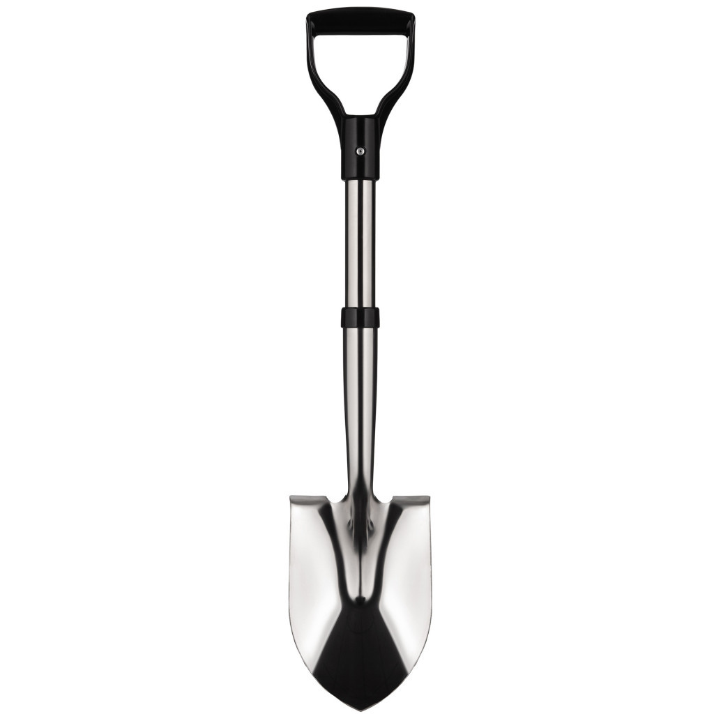 Лопата 2E Gloss, нержавіюча сталь, 2 мм, 70 см, 0.95кг (2E-S70G) - зображення 1