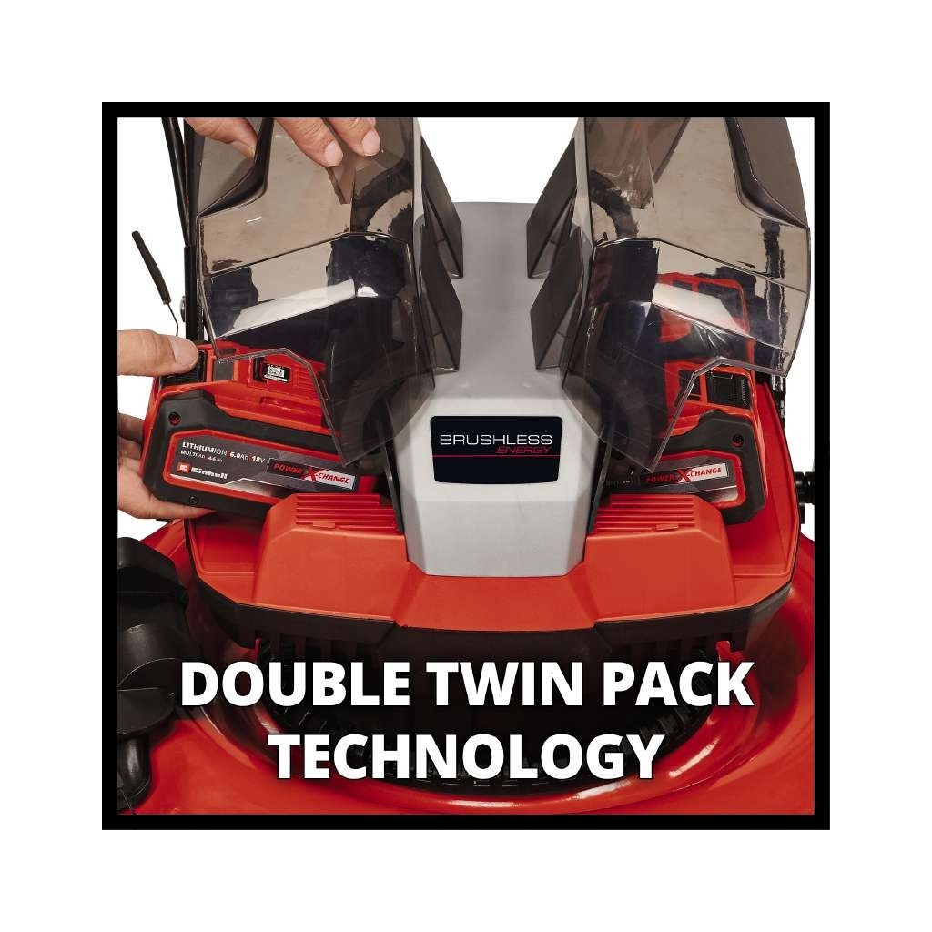 Газонокосарка Einhell GE-CM 36/48 Li M - Solo, 36В, PXC, 48 см, мульчування (без АКБ і ЗП) (3413054) - изображение 7