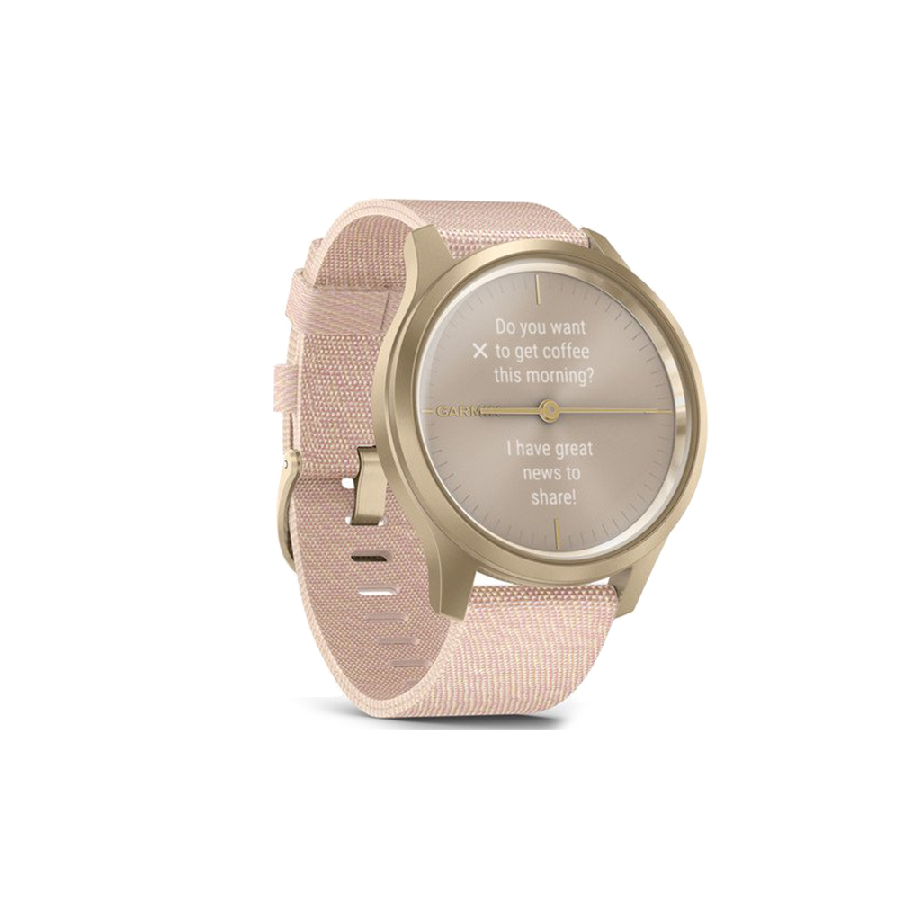Смарт-годинник Garmin vivomove Style, S/E EU, Light Gold, Blush Pink, Nylon (010-02240-22) - зображення 3
