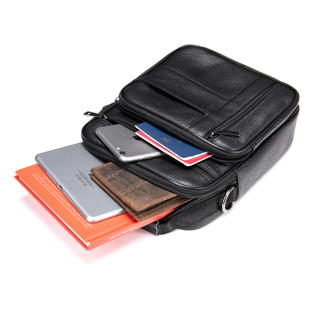 Сумка Vintage Шкіряна Чорна (20347) - зображення 5