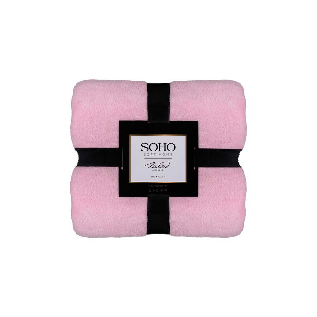 Плед Soho флісовий 200x230 см Pattern Рожевий (1010К) - зображення 1