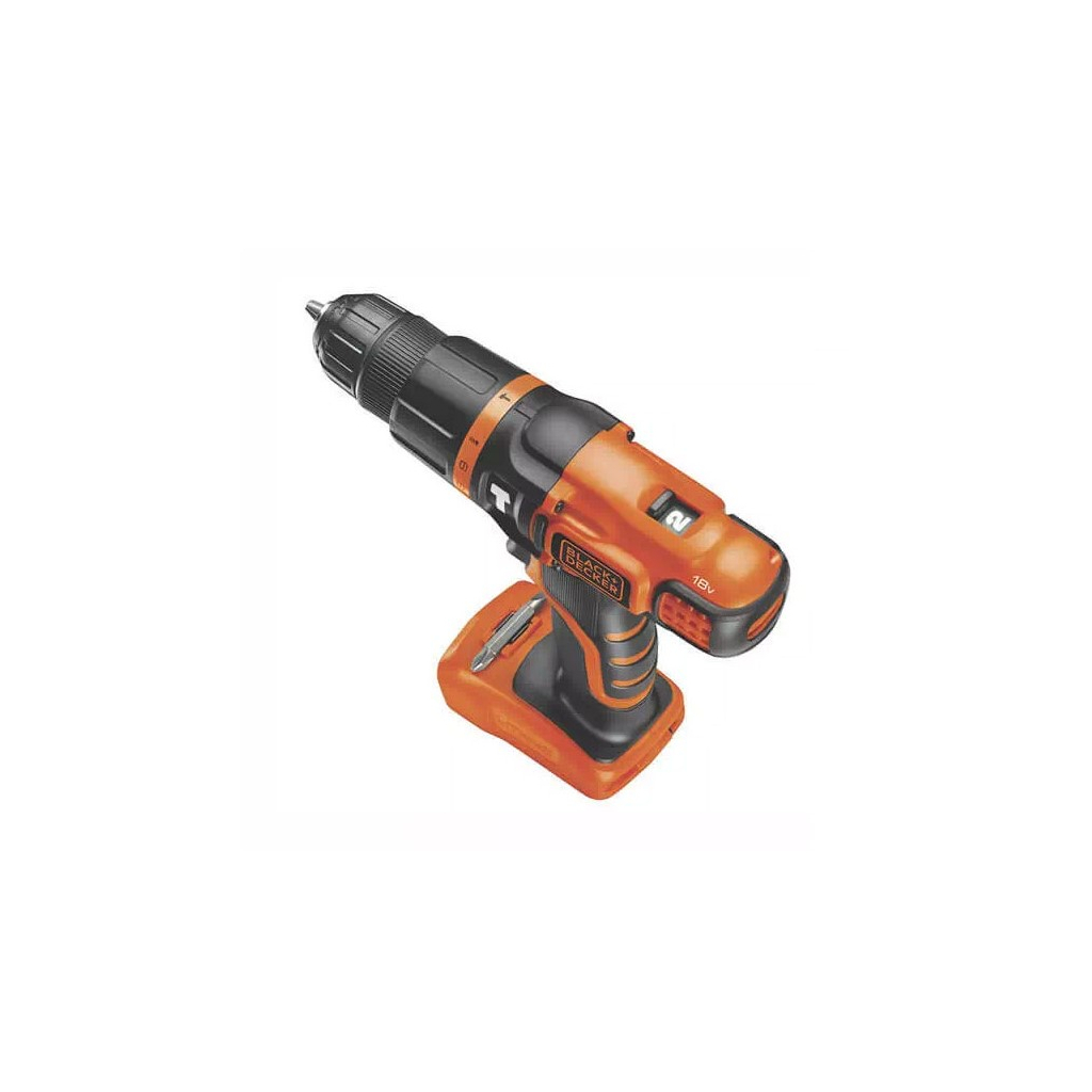 Шуруповерт Black&Decker 18 В, 28 Нм (без АКБ та ЗП) (BDCH188N) - зображення 3