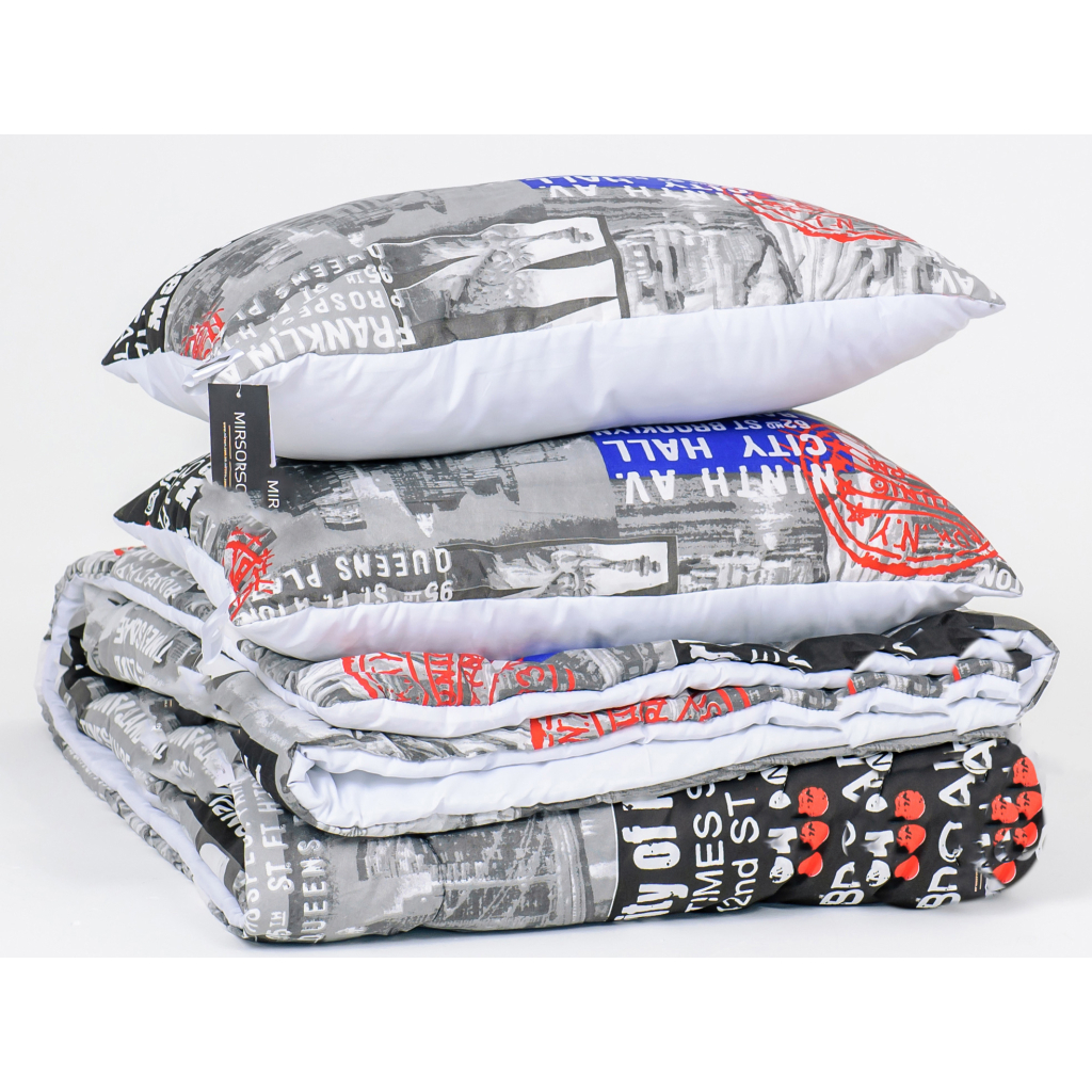 Ковдра MirSon Набір Tencel Зима №3693 Print Line Beatrice + 2 подушки середні 200х220+2х50х70 (2200004848129) - зображення 2