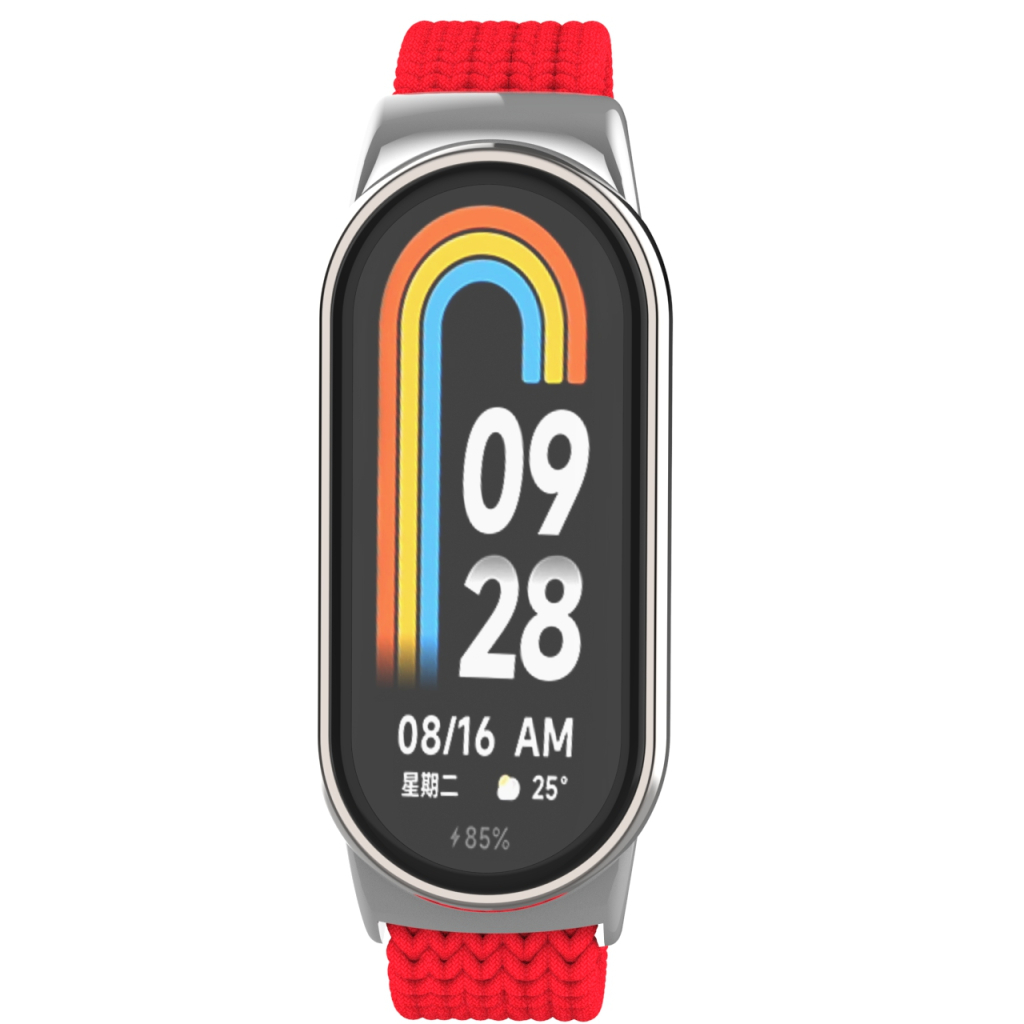 Ремінець до фітнес браслета Armorstandart Braided Solo Loop для Xiaomi Smart Band 10/9/8 Red (ARM86884) - зображення 2