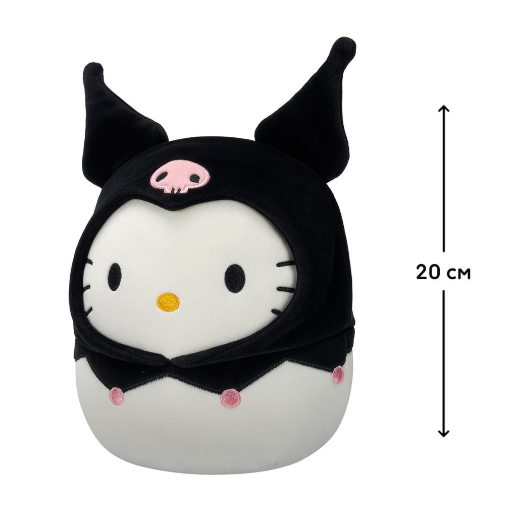 М'яка іграшка Squishmallows Хеллоу Кітті в образі Куромі 20 см (SQSN00388) - зображення 5
