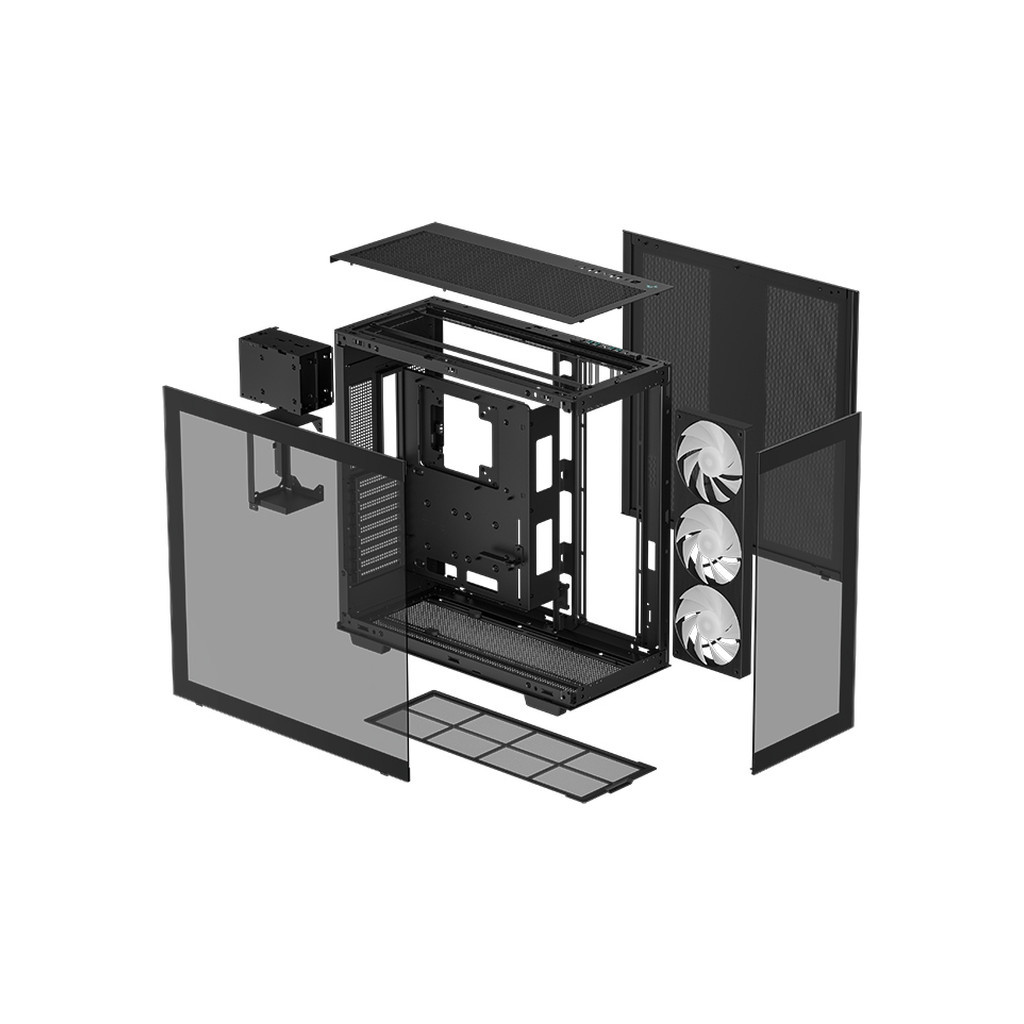 Корпус Deepcool CH780 Black - зображення 11