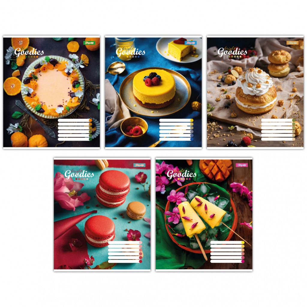 Зошит 1 вересня А5 1В Bright goodies 96 аркушів лінія (767419) - зображення 1