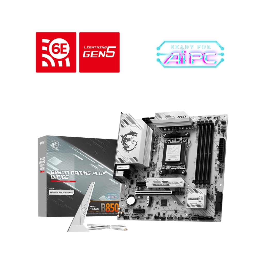 Материнська плата MSI B850M GAMING PLUS WIFI6E - зображення 5