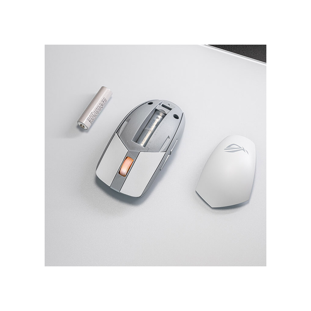 Мишка ASUS ROG Strix Impact III Wireless/Bluetooth White (90MP03D0-BMUA10) - зображення 9
