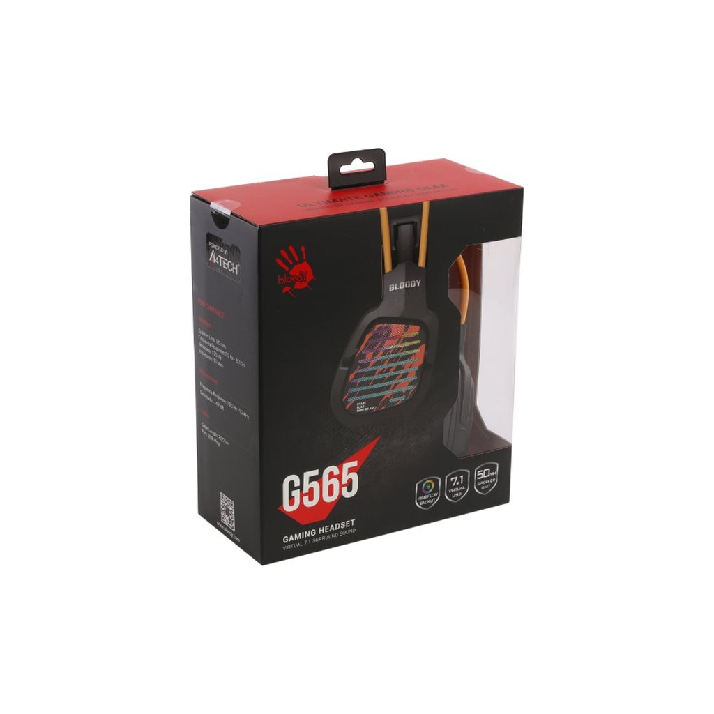 Навушники A4Tech Bloody G565 RGB Hi Fi 7.1 Black (4711421001960) - зображення 7