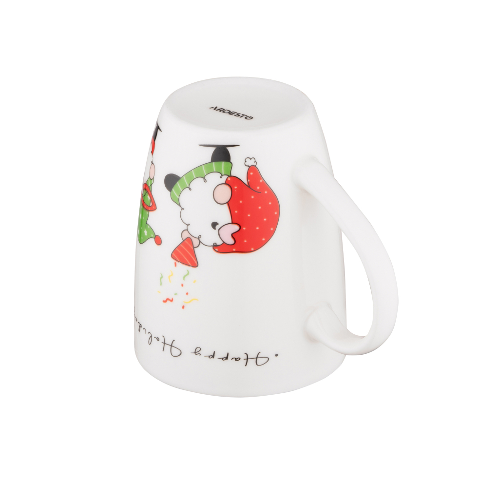 Чашка Ardesto Christmas Gnomes, 350мл, порцеляна (AR3065) - зображення 5