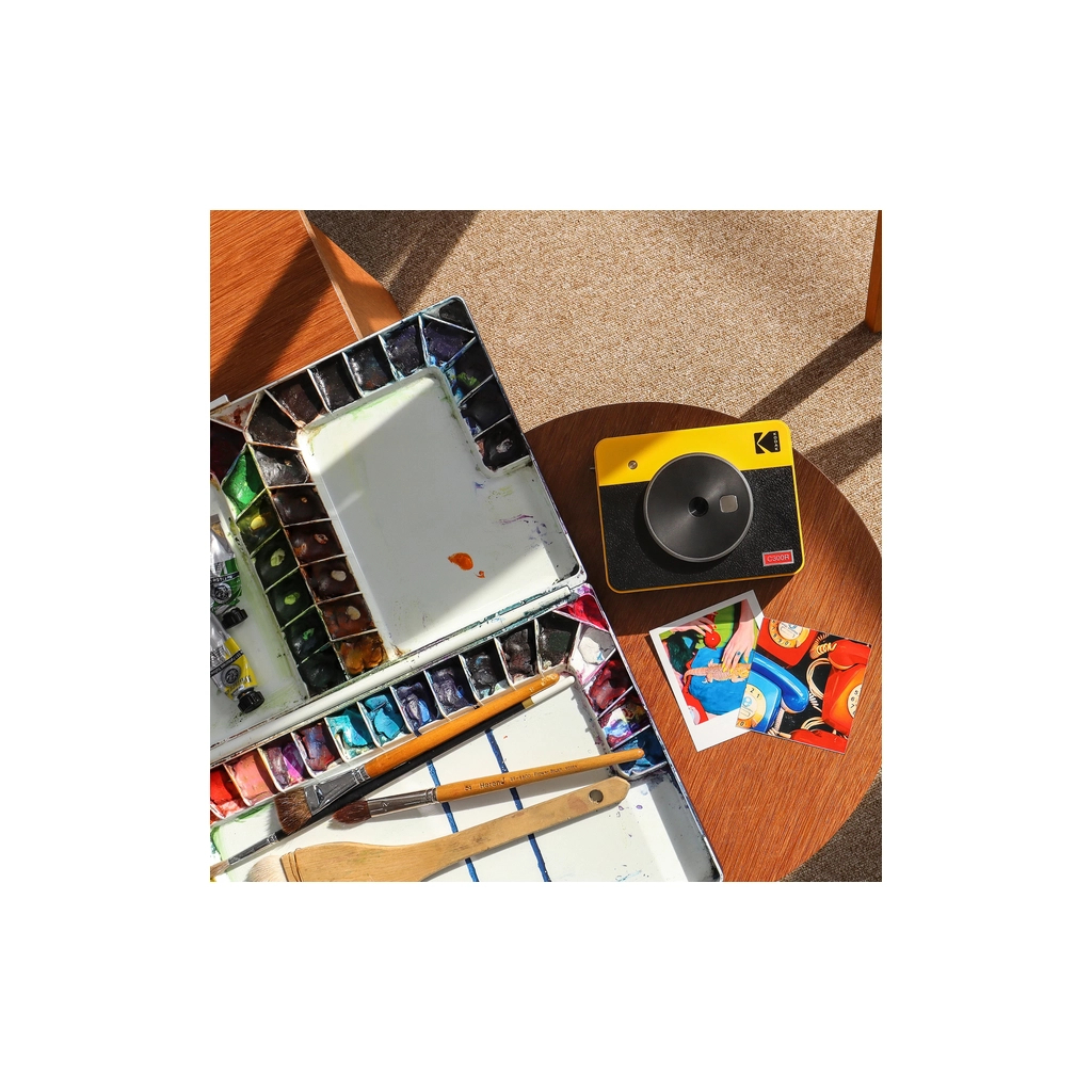 Камера миттєвого друку Kodak Mini Shot 3 Retro Yellow (C300R) - зображення 3