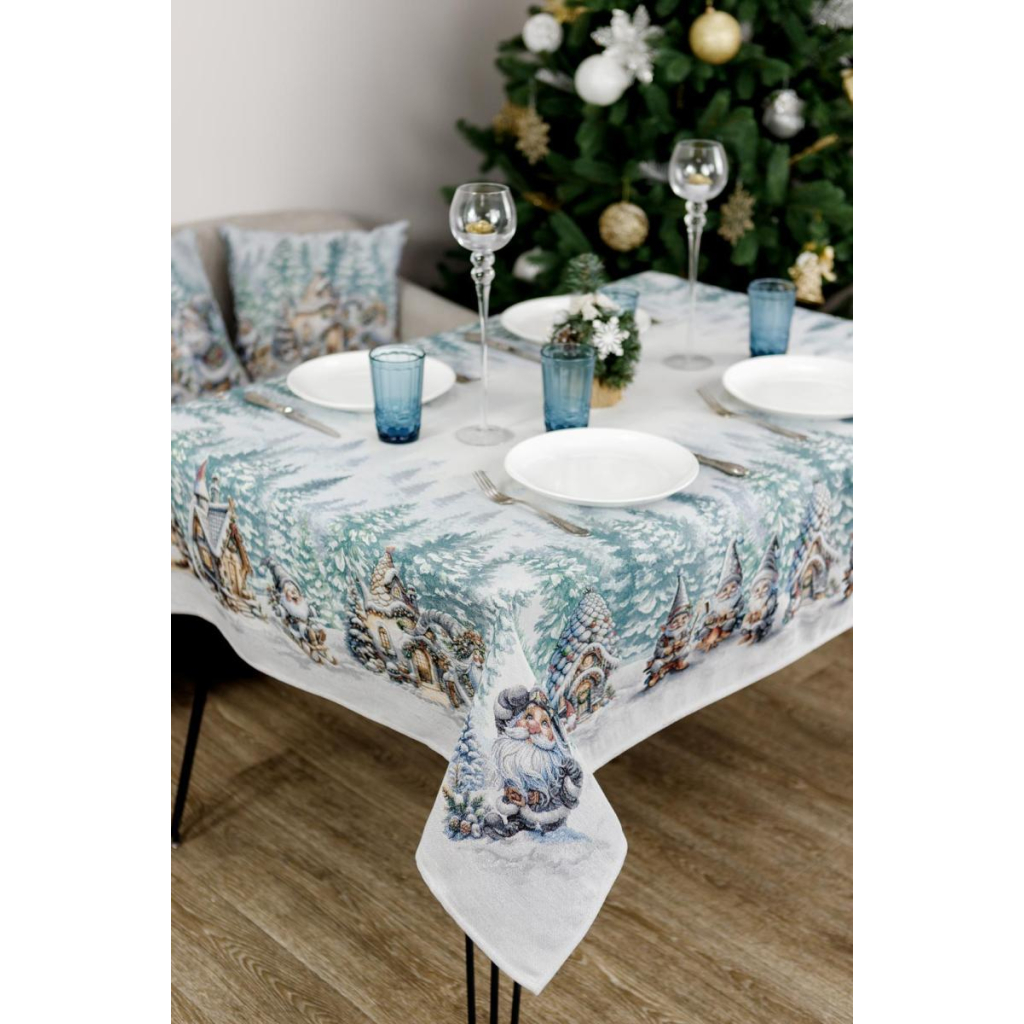 Скатертина Прованс гобеленова Казкові гноми 135х140 см (038444) - зображення 7
