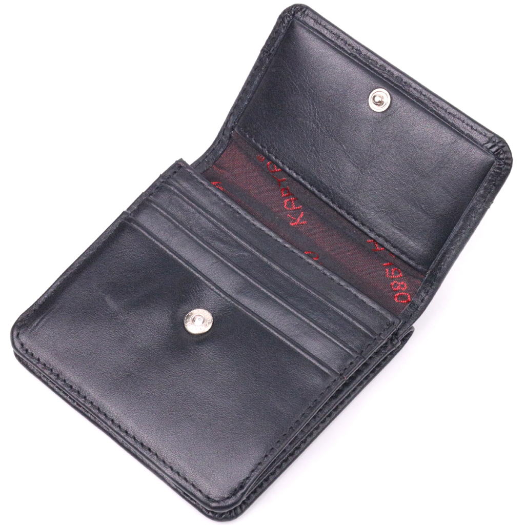 Гаманець Karya З натуральної шкіри Чорний (21432) - зображення 5