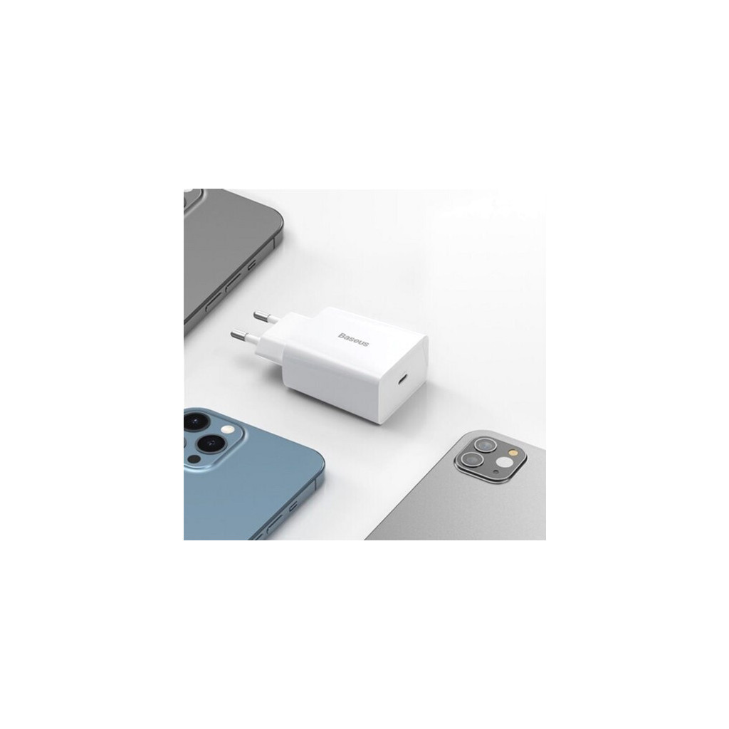 Зарядний пристрій Baseus Speed Mini Quick Charger White (CCFS-SN02) - зображення 9