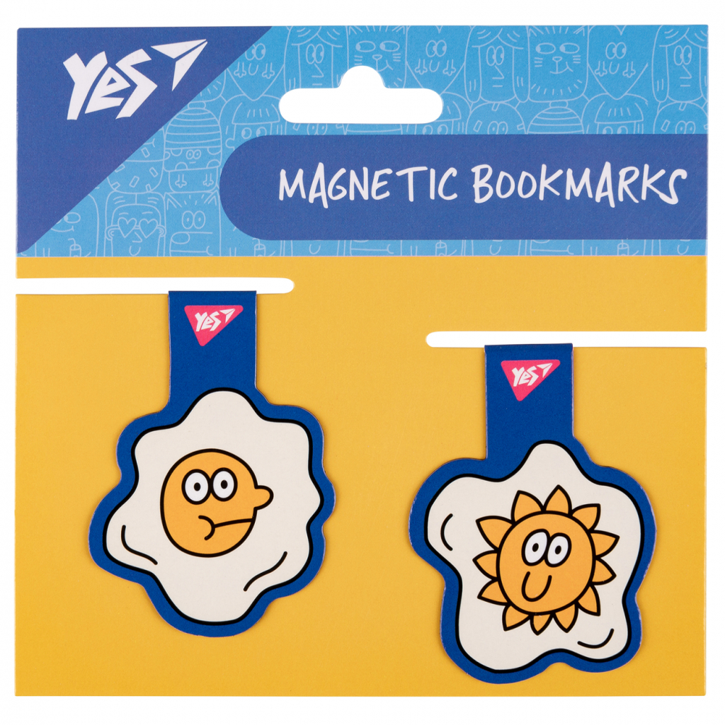 Закладки для книг Yes магнітні Stand with Ukraine, 2шт, блакитні (708124) - зображення 1