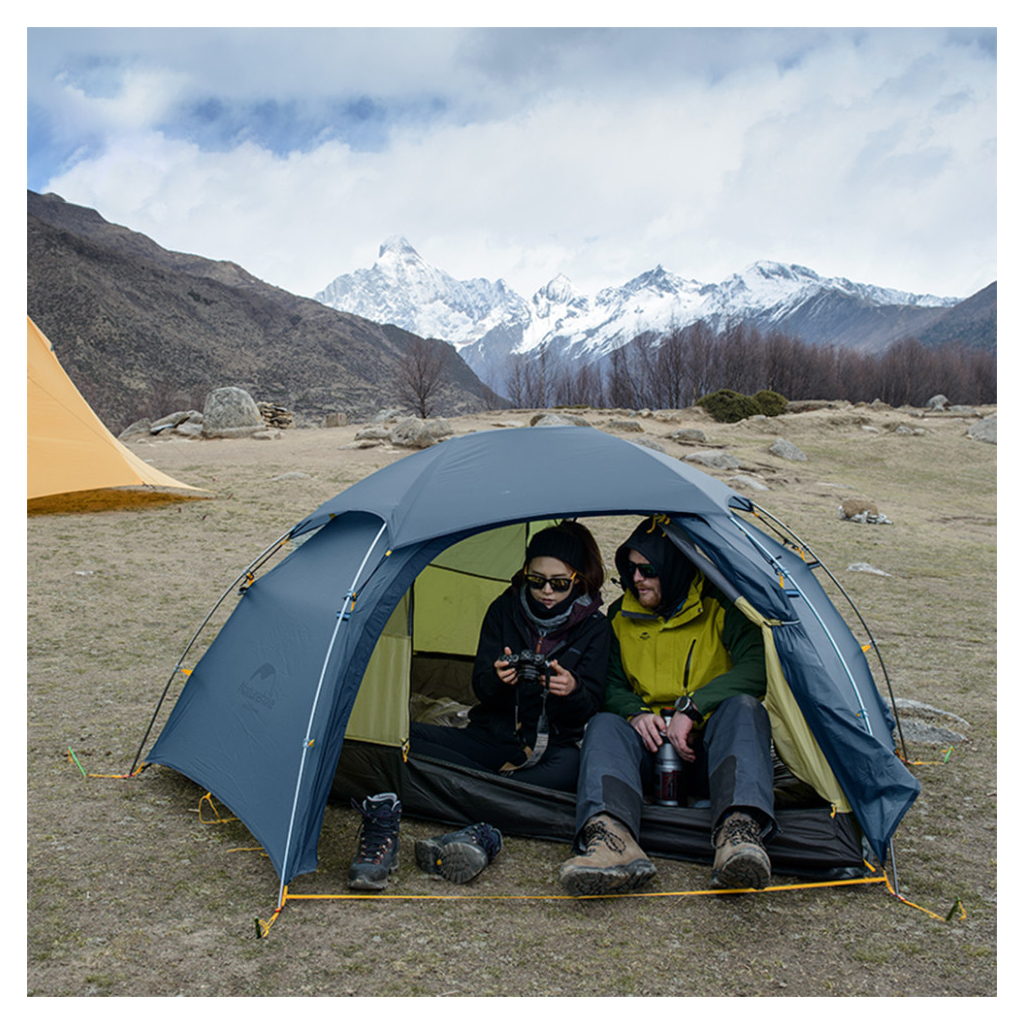 Намет Naturehike двомісний Cloud Peak 2 2 NH19K240-Y 15D темно-синій (6927595736326) - зображення 7