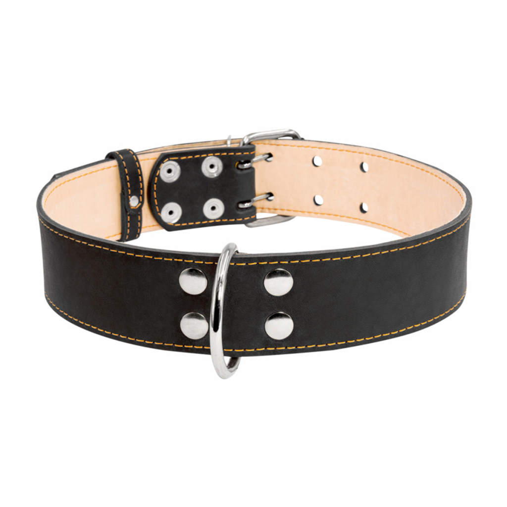 Нашийник для тварин Collar подвійний 45 мм 56-68 см чорний (03591) - зображення 1