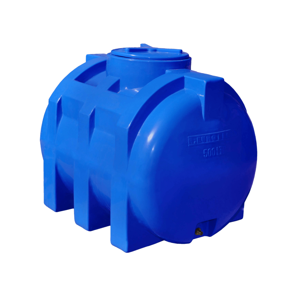 Ємність для води Рото Європласт горизонтальна харчова 500 л синя (39) - зображення 1