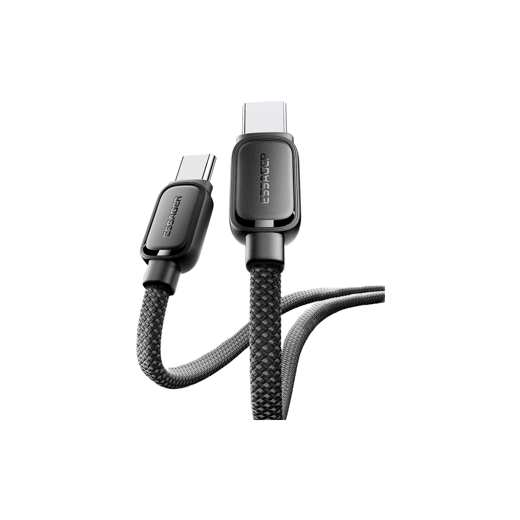 Дата кабель USB-C to USB-C 1.0m 100W black Essager (EXCTT1-TD01-P) - изображение 4