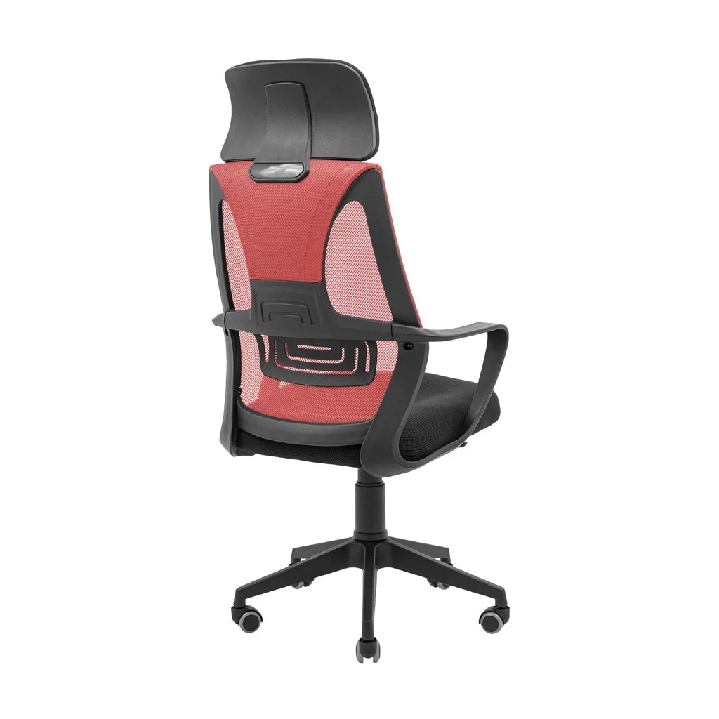 Офісне крісло Richman Профі Пластик Піастра Сітка чорна + червона (ADD0003191) - зображення 4