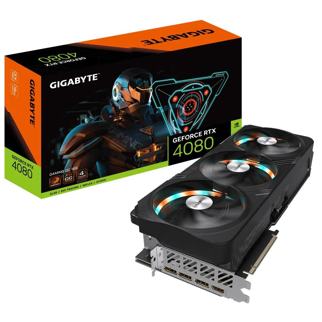 Відеокарта GIGABYTE GeForce RTX4080 16Gb GAMING OC (GV-N4080GAMING OC-16GD) - зображення 1