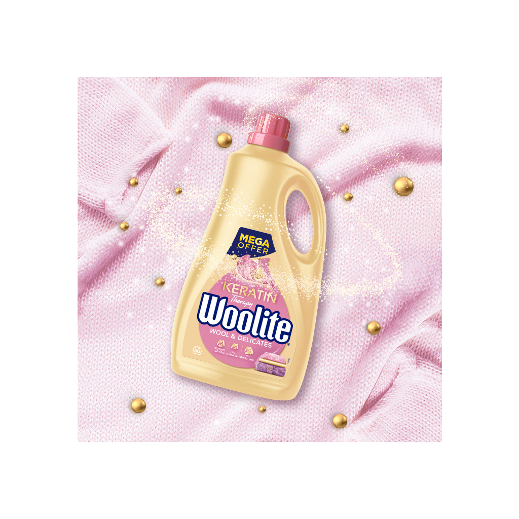Гель для прання Woolite Для вовни та делікатних тканин З кератином 3.6 л (5900627090536) - зображення 3